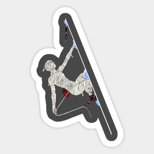 Mummy Lead Climbing Sticker